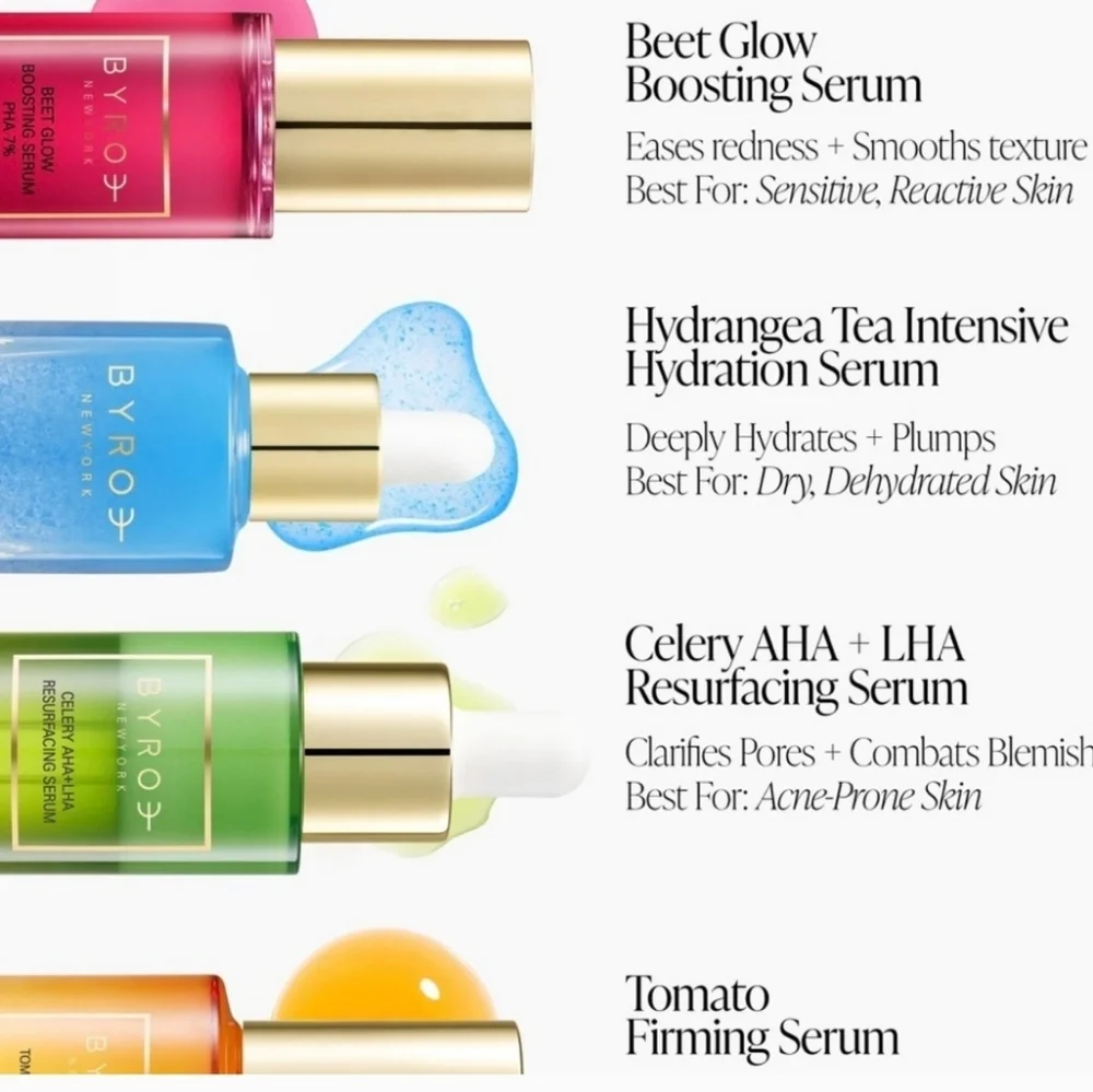BYROE Hydrangea Tea Intensive Hydration‎ Serum - Vegan & Clean